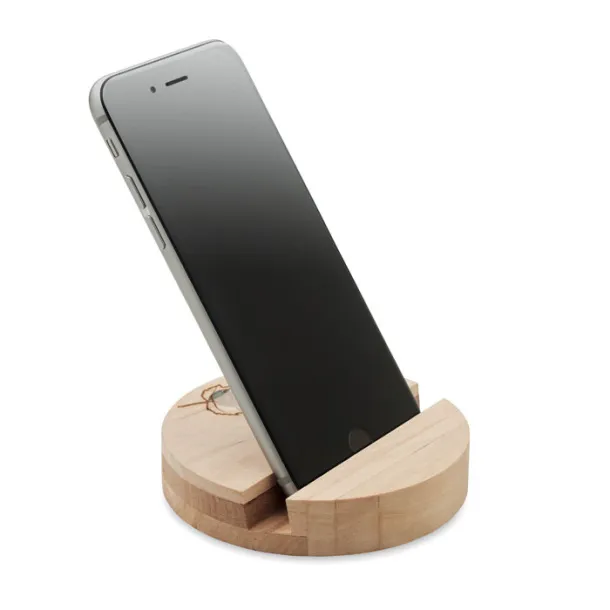 GROW ROUND STAND Birch wood phone stand Wood