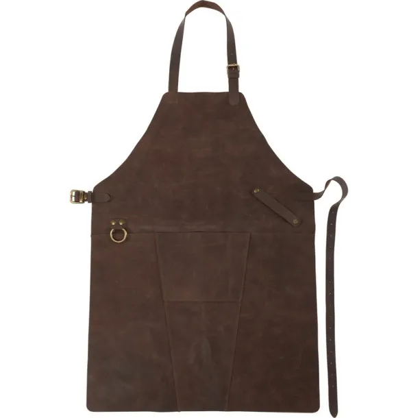  Leather kitchen apron brown