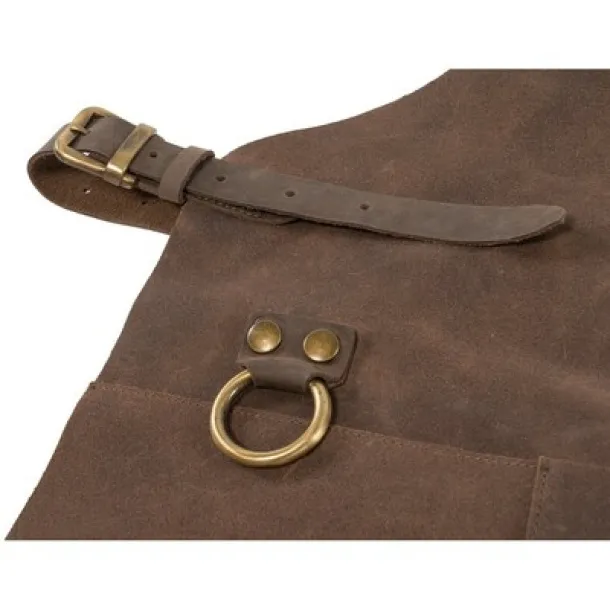  Leather kitchen apron brown