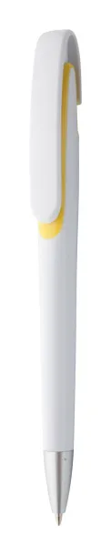 Serval ballpoint pen Yellow White