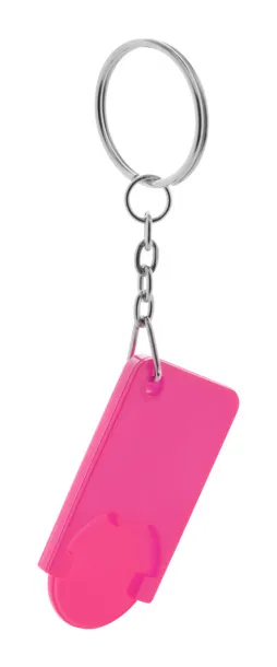 Beka trolley coin keyring Pink