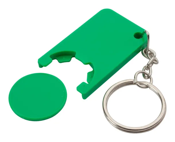 Beka trolley coin keyring Green