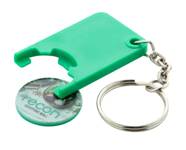 Beka trolley coin keyring Green