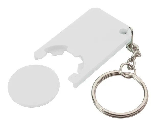 Beka trolley coin keyring White