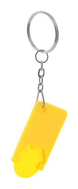 Beka trolley coin keyring Yellow