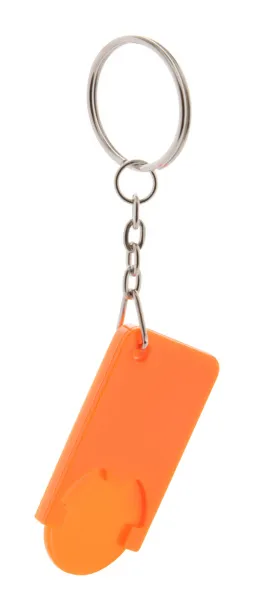 Beka trolley coin keyring Orange