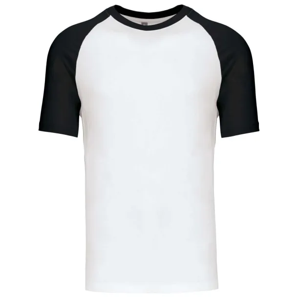 BASEBALL SHORT-SLEEVED TWO-TONE T-SHIRT - 165 g/m² - Kariban White Royal blue