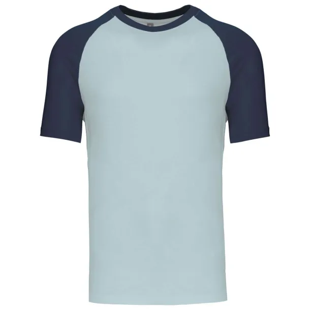 BASEBALL SHORT-SLEEVED TWO-TONE T-SHIRT - 165 g/m² - Kariban Ice Blue Denim