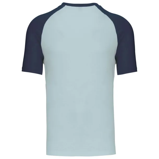 BASEBALL SHORT-SLEEVED TWO-TONE T-SHIRT - 165 g/m² - Kariban Ice Blue Denim