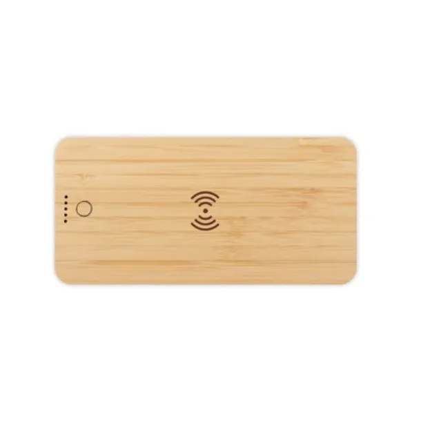 Benson Bamboo wireless power bank 8000 mAh B'RIGHT, wireless charger 15W wood