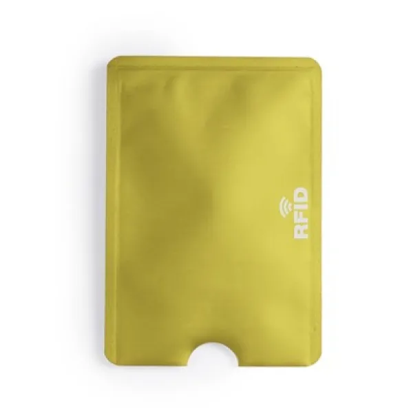  Credit card holder, RFID protection yellow