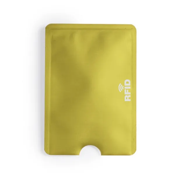  Credit card holder, RFID protection yellow