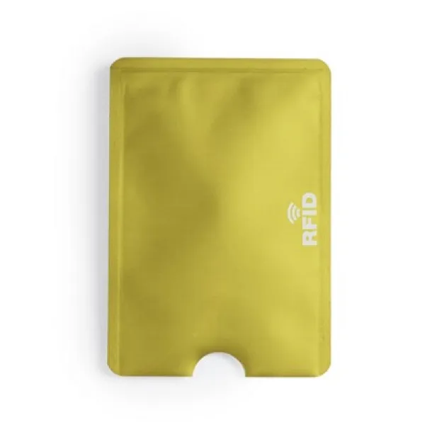  Credit card holder, RFID protection yellow