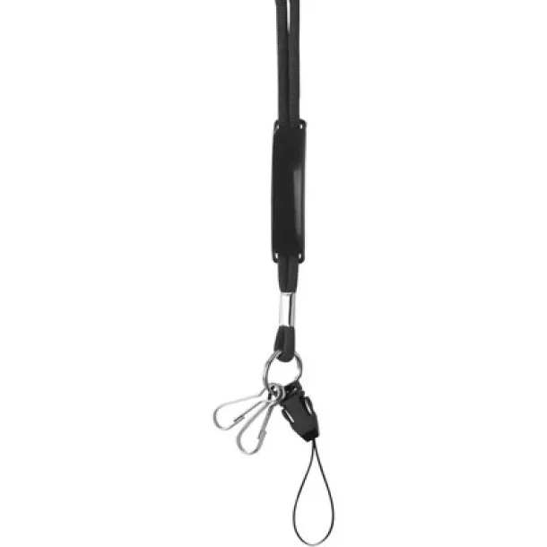  Lanyard with phone hanger black