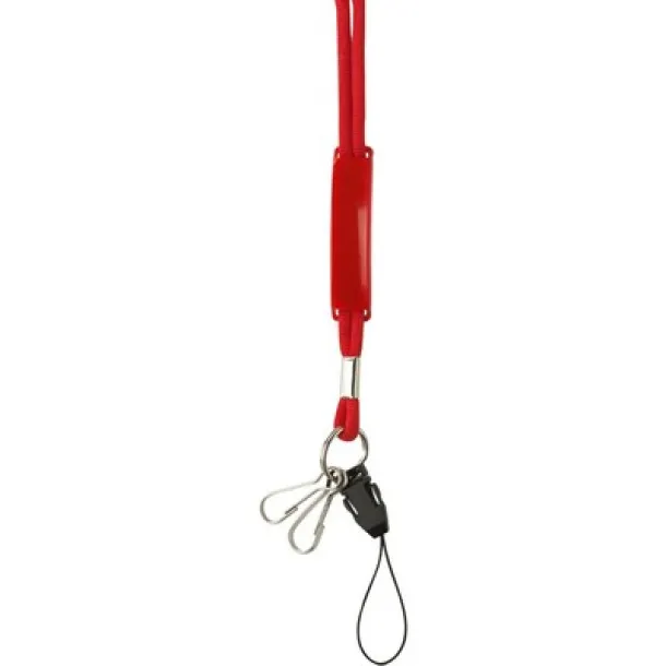  Lanyard with phone hanger red