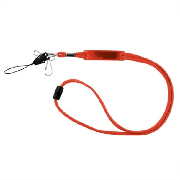  Lanyard with phone hanger red