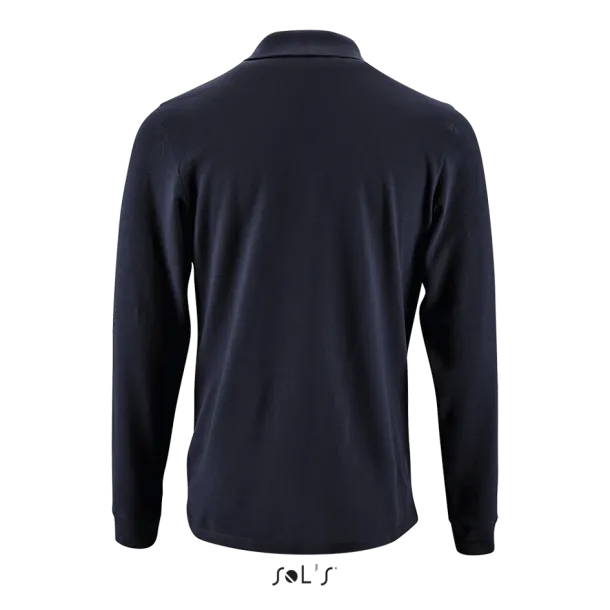  Muška polo pique majica dugih rukava, 180 g/m2 - SOL'S French Navy