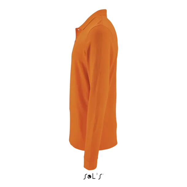  Muška polo pique majica dugih rukava, 180 g/m2 - SOL'S Narančasta