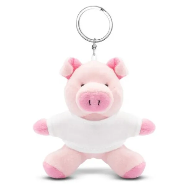 Audrie Plush piggy, keyring pink