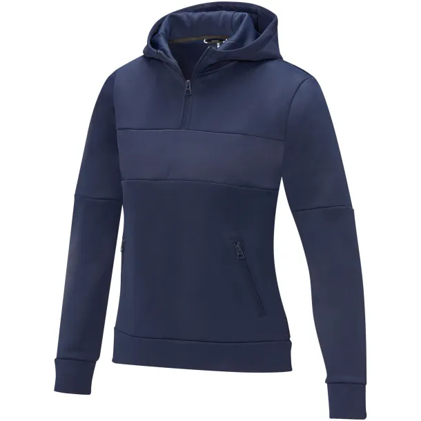 Sayan Ženska anorak majica s kapuljačom i 1/4 zipom, 350 g/m2 - Elevate Life Mornarsko plava