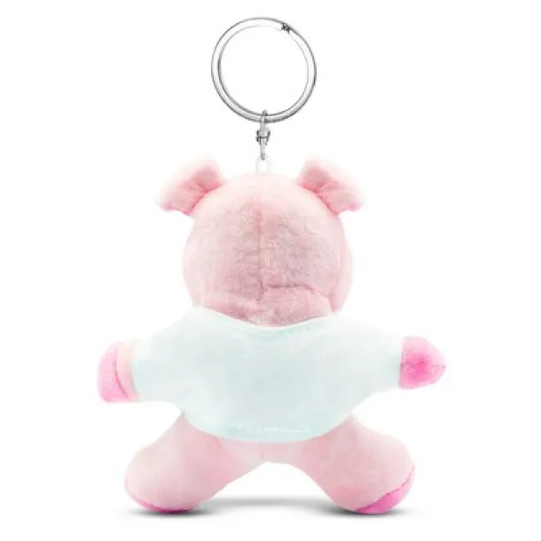 Audrie Plush piggy, keyring pink