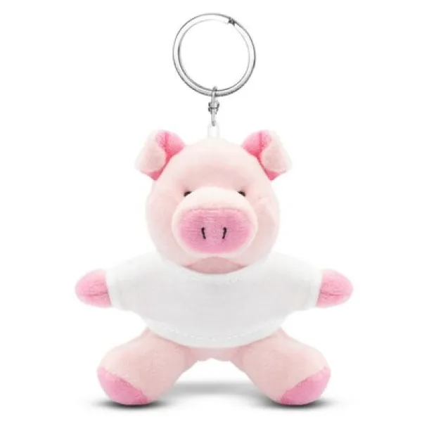 Audrie Plush piggy, keyring pink