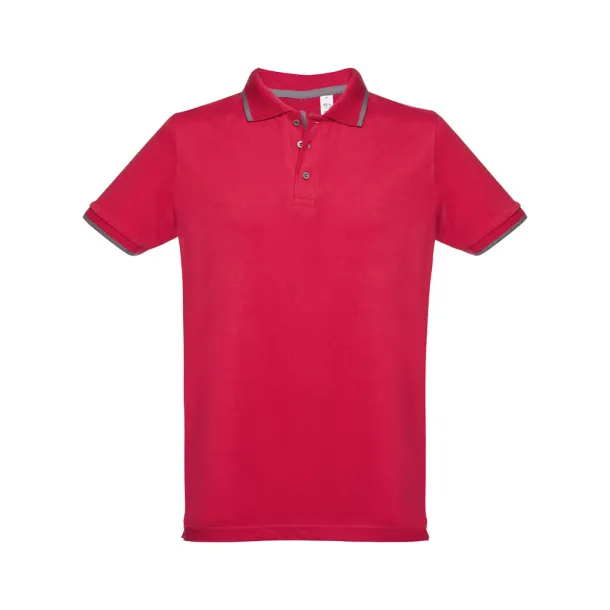 ROME muška prijanjajuća polo majica, 195 g/m² Crvena