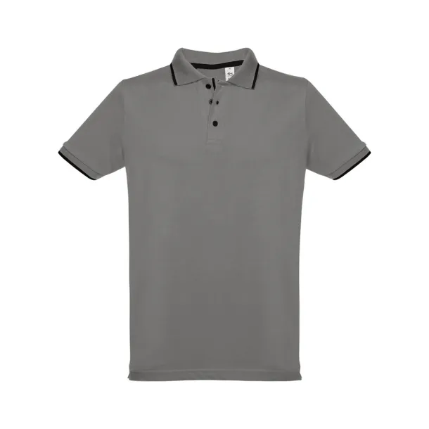 ROME Men's slim fit polo shirt Grey