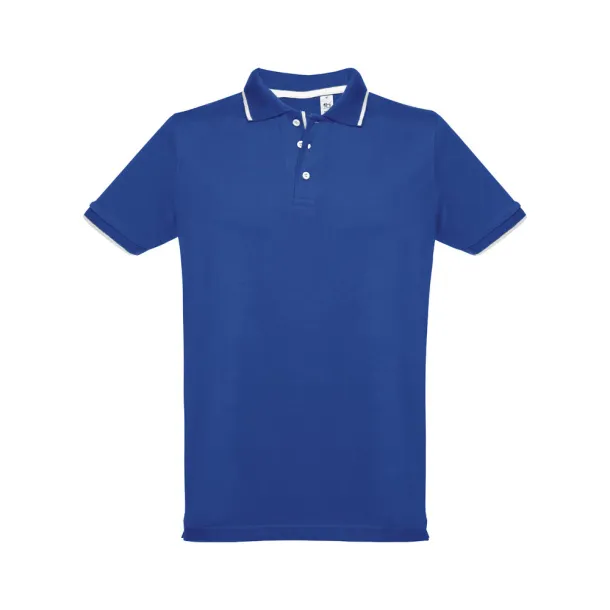 ROME Men's slim fit polo shirt Royal blue