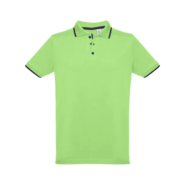ROME muška prijanjajuća polo majica, 195 g/m² Svijetlo zelena