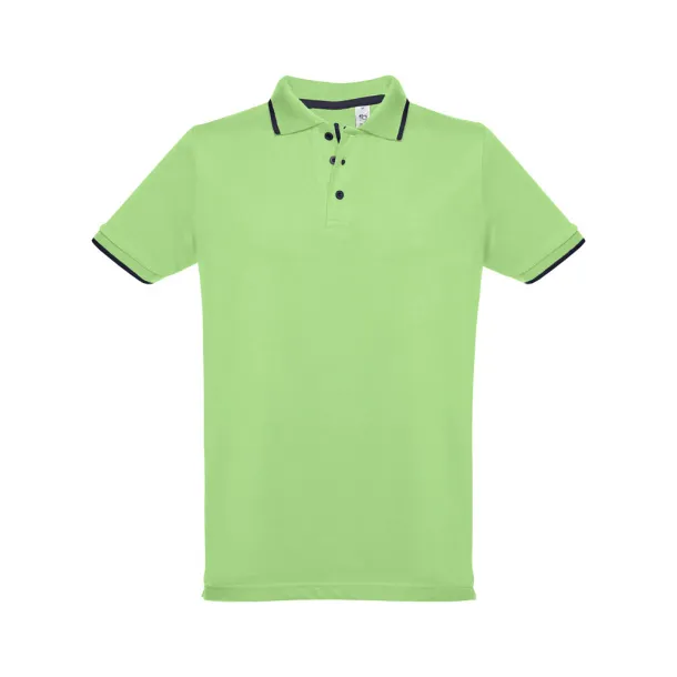 ROME muška prijanjajuća polo majica, 195 g/m² Svijetlo zelena