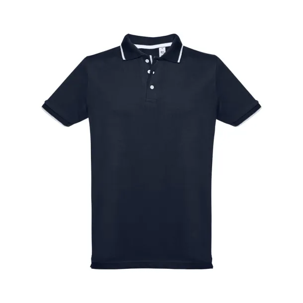 ROME Men's slim fit polo shirt Navy Blue