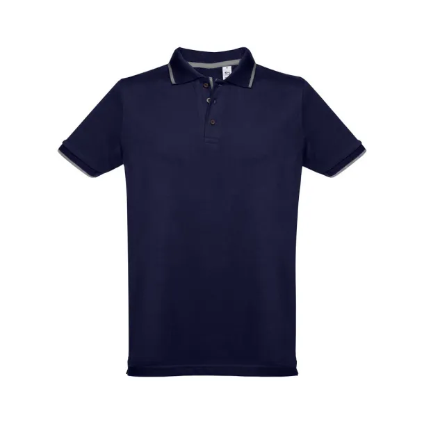 ROME Men's slim fit polo shirt Eclipse blue