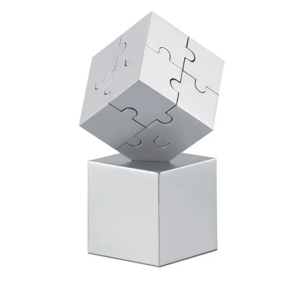 KUBZLE Metal 3D puzzle Matt Silver