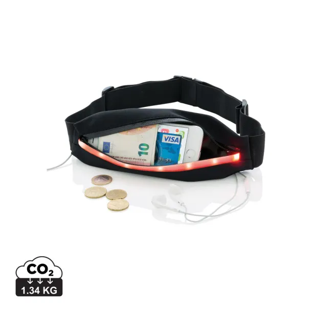  Running belt with LED - XD Collection Black 