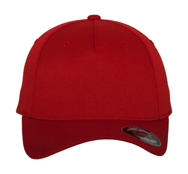  Fitted Baseball Cap - Flexfit Crvena