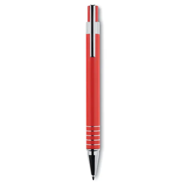 ALUCOLOR Ball pen set in metal box Red