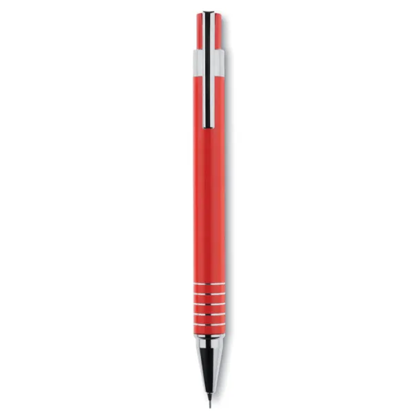 ALUCOLOR Ball pen set in metal box Red