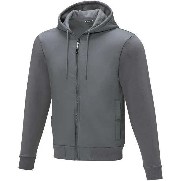 Darnell men's hybrid jacket - Elevate Life Steel grey