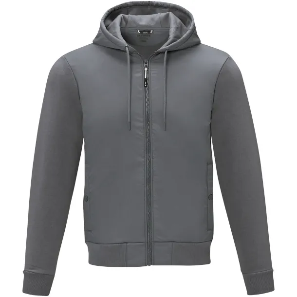 Darnell men's hybrid jacket - Elevate Life Steel grey