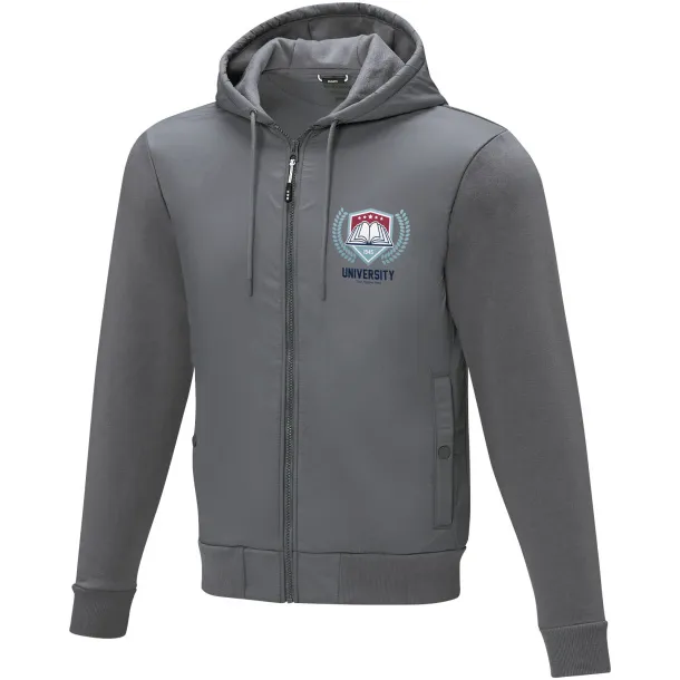 Darnell men's hybrid jacket - Elevate Life Steel grey