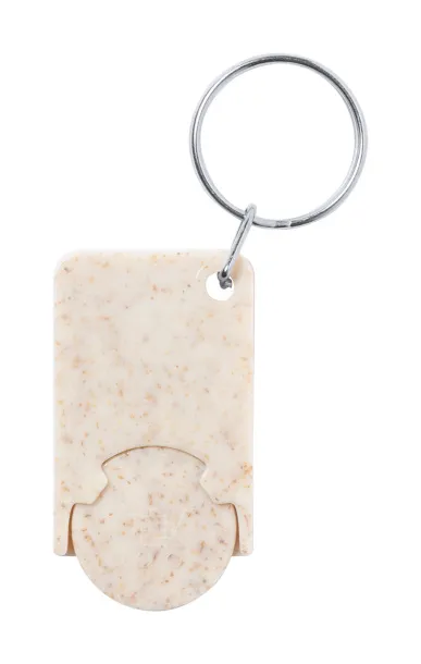 Prolex trolley coin keyring Natural