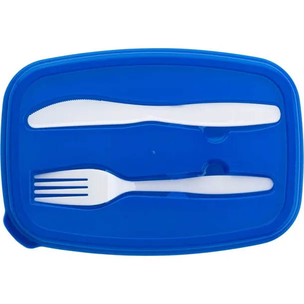  Cooler bag with lunch box 1,2 L, cutlery blue