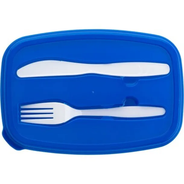  Cooler bag with lunch box 1,2 L, cutlery blue