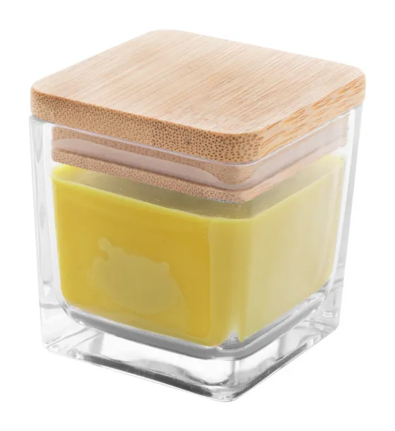 Cubama candle, vanilla Yellow