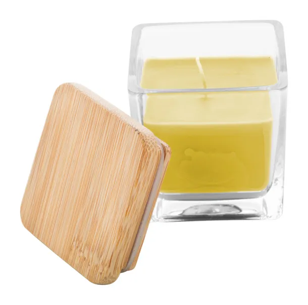 Cubama candle, vanilla Yellow