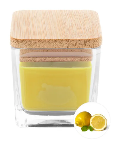 Cubama candle, vanilla Yellow