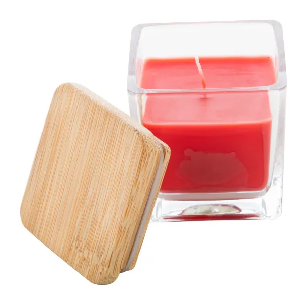 Cubama candle, vanilla Red