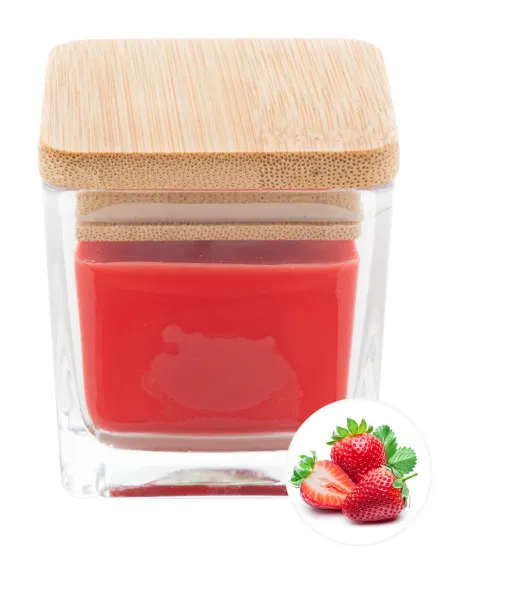 Cubama candle, vanilla Red