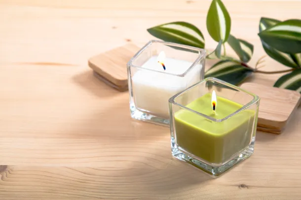 Cubama candle, vanilla Green